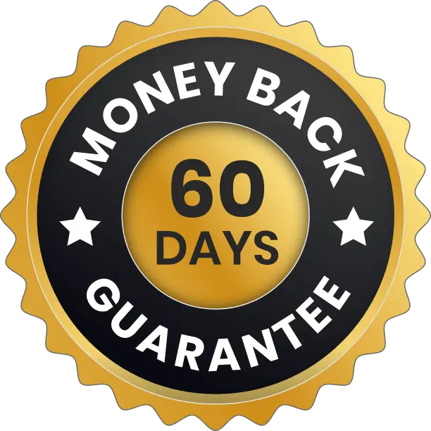 Trimoryn 60-day money-back guarantee badge